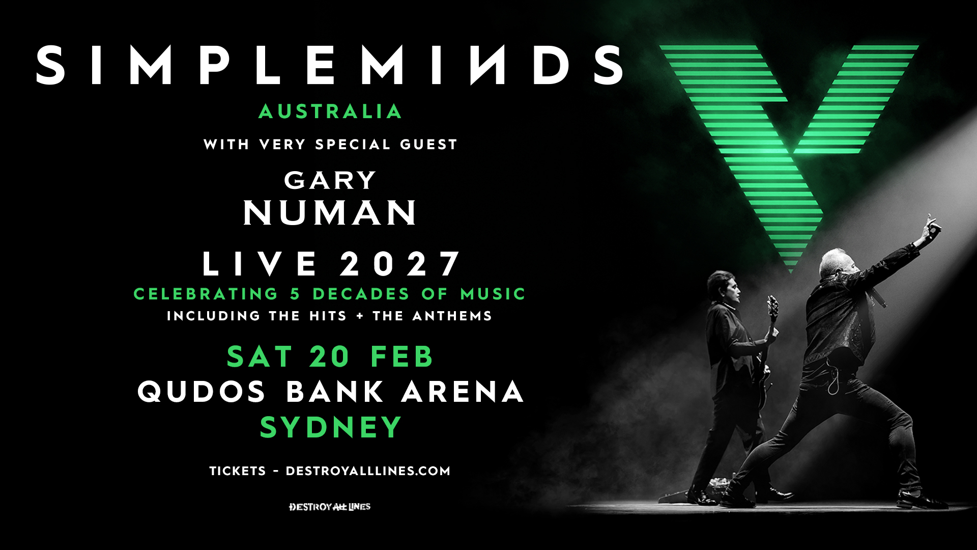 Simple Minds Sydney Tour
